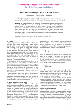 Global (volume-averaged) model of oxygen plasmas