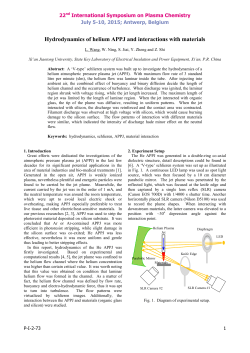 Hydrodynamics of helium APPJ and interactions with materials