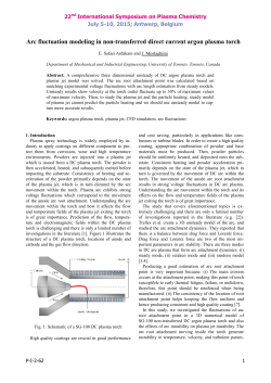 Arc fluctuation modeling in non-transferred direct current argon plasma torch