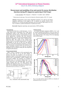 Measurement and modelling of ion and neutral Zn energy distribution functions during RF magnetron sputtering of ZnO target