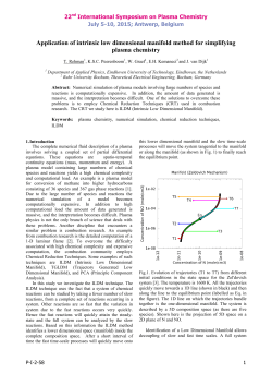 Application of intrinsic low dimensional manifold method for simplifying plasma chemistry