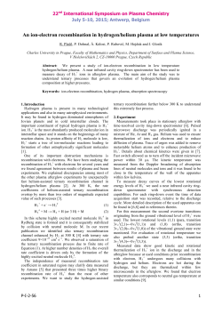An ion-electron recombination in hydrogen/helium plasma at low temperatures