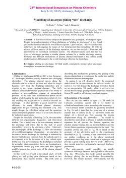 Modelling of an argon gliding arc discharge