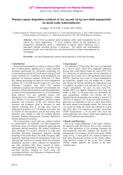 Plasma-vapour-deposition synthesis of Au, Ag and AuAg core-shell nanoparticle on metal oxide semiconductors