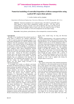 Numerical modeling of controlled deposition of silicon nanoparticles using a pulsed RF argon-silane plasma