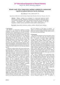 Kinetic study of low temperature methane oxidation in a nanosecond repetitively pulsed dielectric barrier discharge