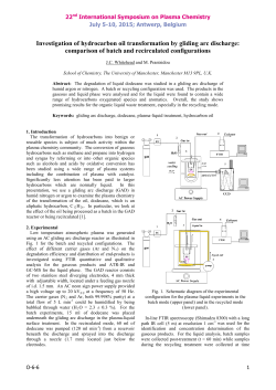 Investigation of hydrocarbon oil transformation by gliding arc discharge: comparison of batch and recirculated configurations
