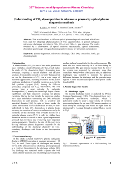Understanding of CO2 decomposition in microwave plasma by optical plasma diagnostics methods