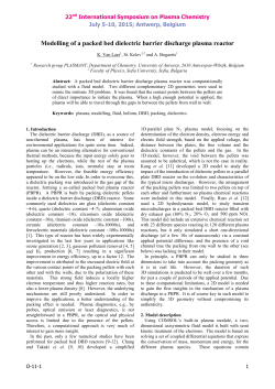 Modeling of a packed bed dielectric barrier discharge plasma reactor