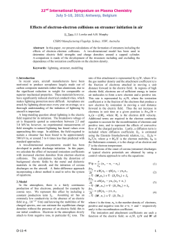 Effects of electron?electron collisions on streamer initiation in air