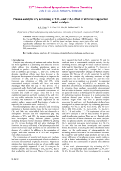 Plasma-catalytic dry reforming of CH4 and CO2: effect of different supported metal catalysts