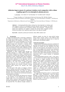 Adhesion improvement of a polymer/stainless steel composites with a silane coupling agent by an atmospheric plasma process