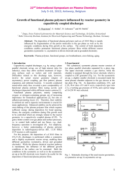 Growth of functional plasma polymers influenced by reactor geometry in capacitively coupled discharges