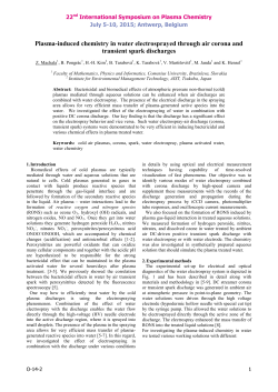 Plasma-induced chemistry in water electrosprayed through air corona and transient spark discharges