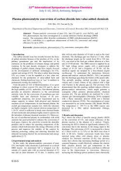 Plasma-photocatalytic conversion of carbon dioxide into value-added chemicals