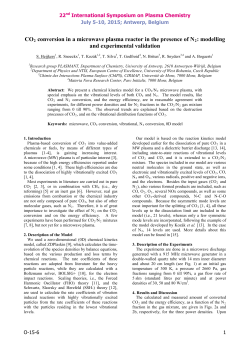 CO2 conversion in a microwave plasma reactor in the presence of N2: modeling and experimental validation