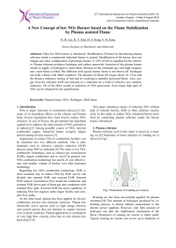 A new concept of low NOx burner based on the flame stabilization by plasma assisted flame