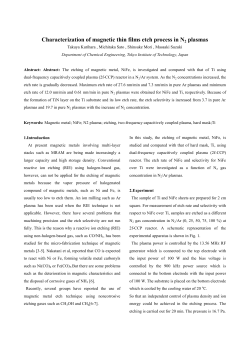 Characterization of magnetic thin films etch process in N2 plasmas