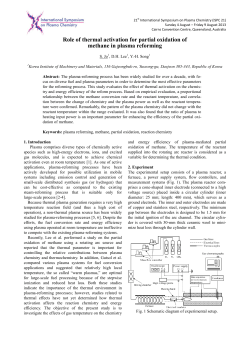Role of thermal activation for partial oxidation of methane in plasma reforming