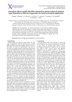 Amorphous silicon carbide thin films deposited by plasma enhanced chemical vapor deposition at different temperature for hard environment applications
