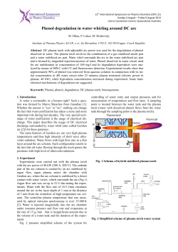 PHENOL DEGRADATION IN WATER WHIRLING AROUND DC ARC