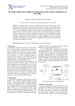 The study of pulse bias collaborative RF plasma in the surface modification of PET film