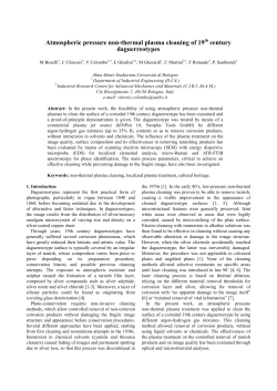Atmospheric pressure non-thermal plasma cleaning of 19th century daguerreotypes