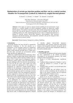 Optimization of curtain gas injection position and flow rate in a conical reaction chamber for Si nanoparticle synthesis by inductively coupled thermal plasmas
