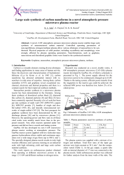 Large scale synthesis of carbon nanoforms in a novel atmospheric pressure microwave plasma reactor