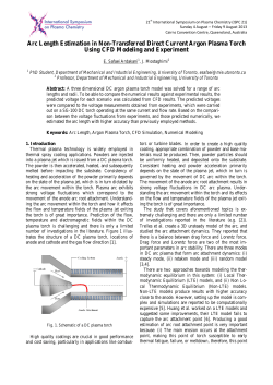 Arc Length Estimation in Non-Transferred Direct Current Argon Plasma Torch Using CFD Modeling and Experiment