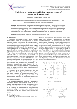 Modeling study on the nonequilibrium expansion process of plasma arc through a nozzle