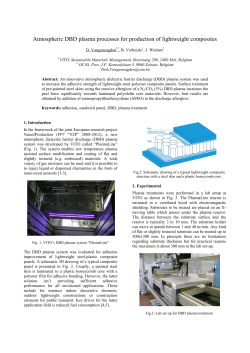 Atmospheric DBD plasma processes for production of lightweight composites