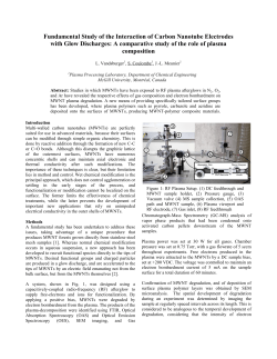 Fundamental Study of the Interaction of Carbon Nanotube Electrodes with Glow Discharges: A comparative study of the role of plasma composition