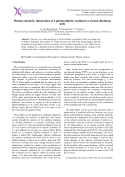 Plasma catalysis: Integration of a photocatalytic coating in a corona discharge unit