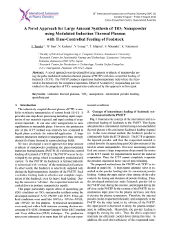 A Novel Approach for Large Amount Synthesis of TiO2 Nanopowder using Modulated Induction Thermal Plasmas with Time-Controlled Feeding of Feedstock -Effect of Quenching Gas Conditions-