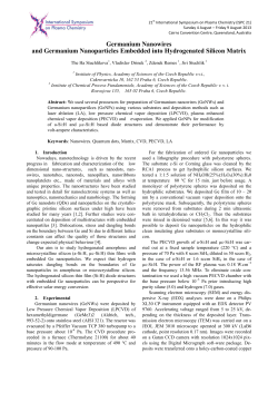 Germanium nanowires and Germanium nanocrystals introduced into hydrogenated silicon matrix