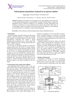Pulsed-plasma degradation of phenol in an aqueous solution