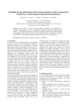 Modelling for the optimization of the reaction chamber in silicon nanoparticle synthesis by a radio-frequency induction thermal plasma