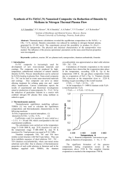 Synthesis of Fe-Ti(O,C,N) Nanosized Composite via Reduction of Ilmenite by Methane in Nitrogen Thermal Plasma Flow