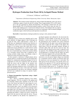 Hydrogen production from waste oil by in-liquid plasma method