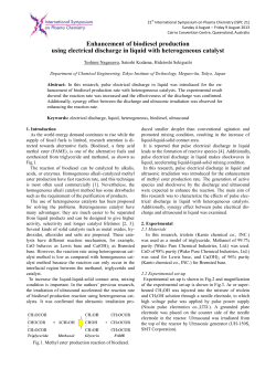 Enhancement of bio-diesel production using electrical discharge in liquid with heterogeneous catalyst