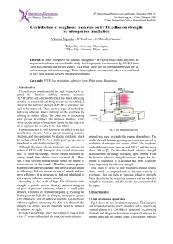 Contribution of roughness form rate on PTFE adhesion strength by nitrogen ion irradiation