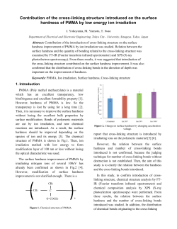 Contribution of the cross-linking structure introduced on the surface hardness of PMMA by low energy ion irradiation