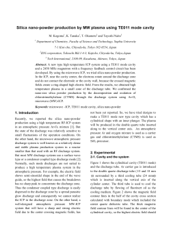 Silica nano-powder production by MW plasma using TE011 mode cavity