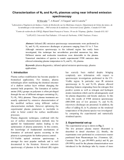 Characterization of N2 and N2+H2 plasmas using infrared emission spectroscopy