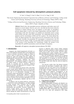The mechanism of cell apoptosis induced by atmospheric pressure room-temperature plasma