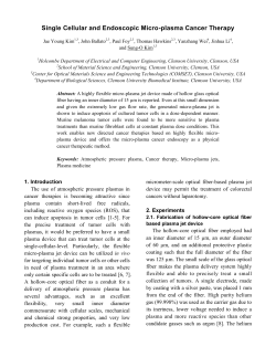 Single Cellular and Endoscopic Microplasma Cancer Therapy