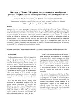 Abatement of CF4 and CHF3 emitted from semiconductor manufacturing processes using low pressure plasmas generated by annular-shaped electrodes