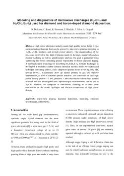 Modeling and diagnostics of microwave discharges (H2/CH4 and H2/CH4/B2H6) used for diamond and boron-doped diamond deposition
