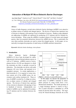 Interaction of multiple RF micro-dielectric barrier discharges
